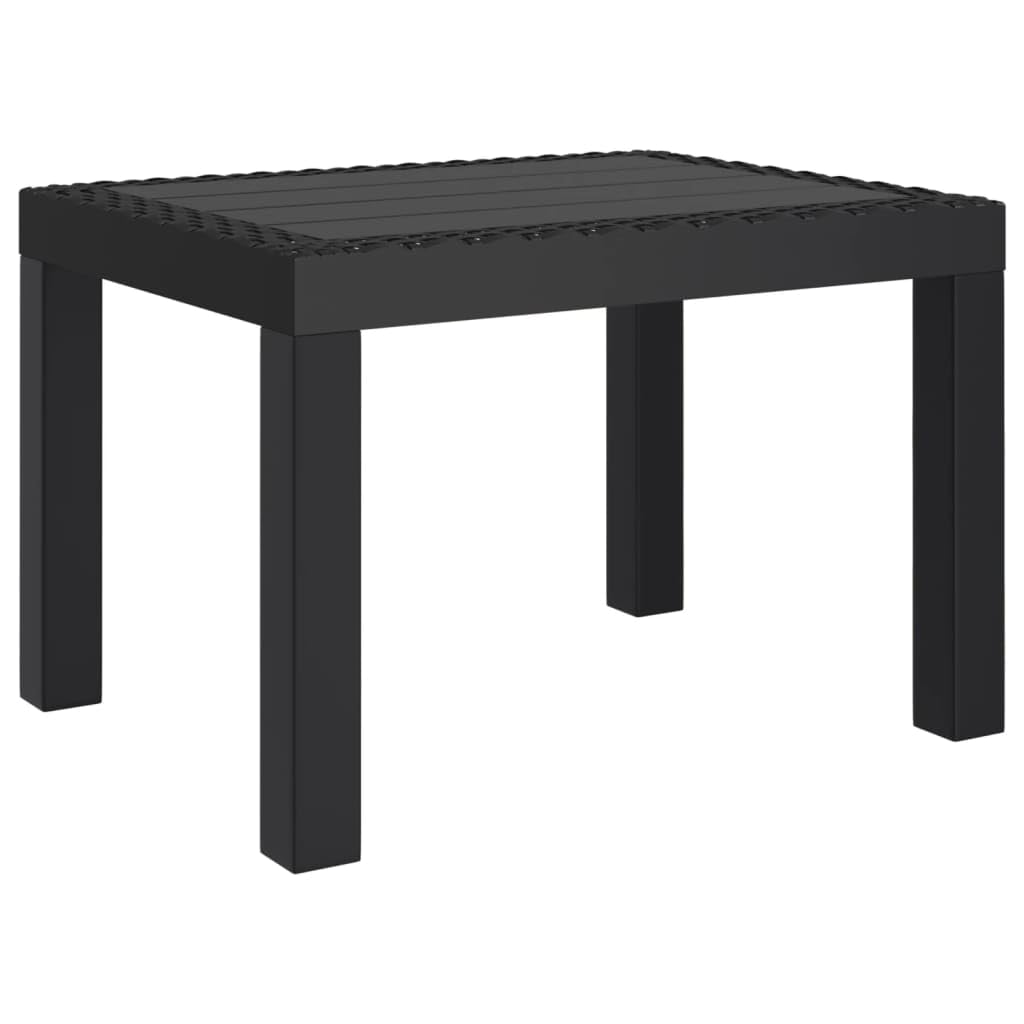 Stół ogrodowy antracyt 59 x 47 x 40 cm PP | Lekki, wytrzymały, odporny na uderzenia, na balkon, taras, do ogrodu, praktyczny blat stołu
