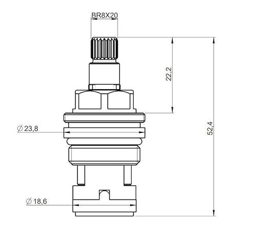 Paini 53CC581AD vitone, Messing