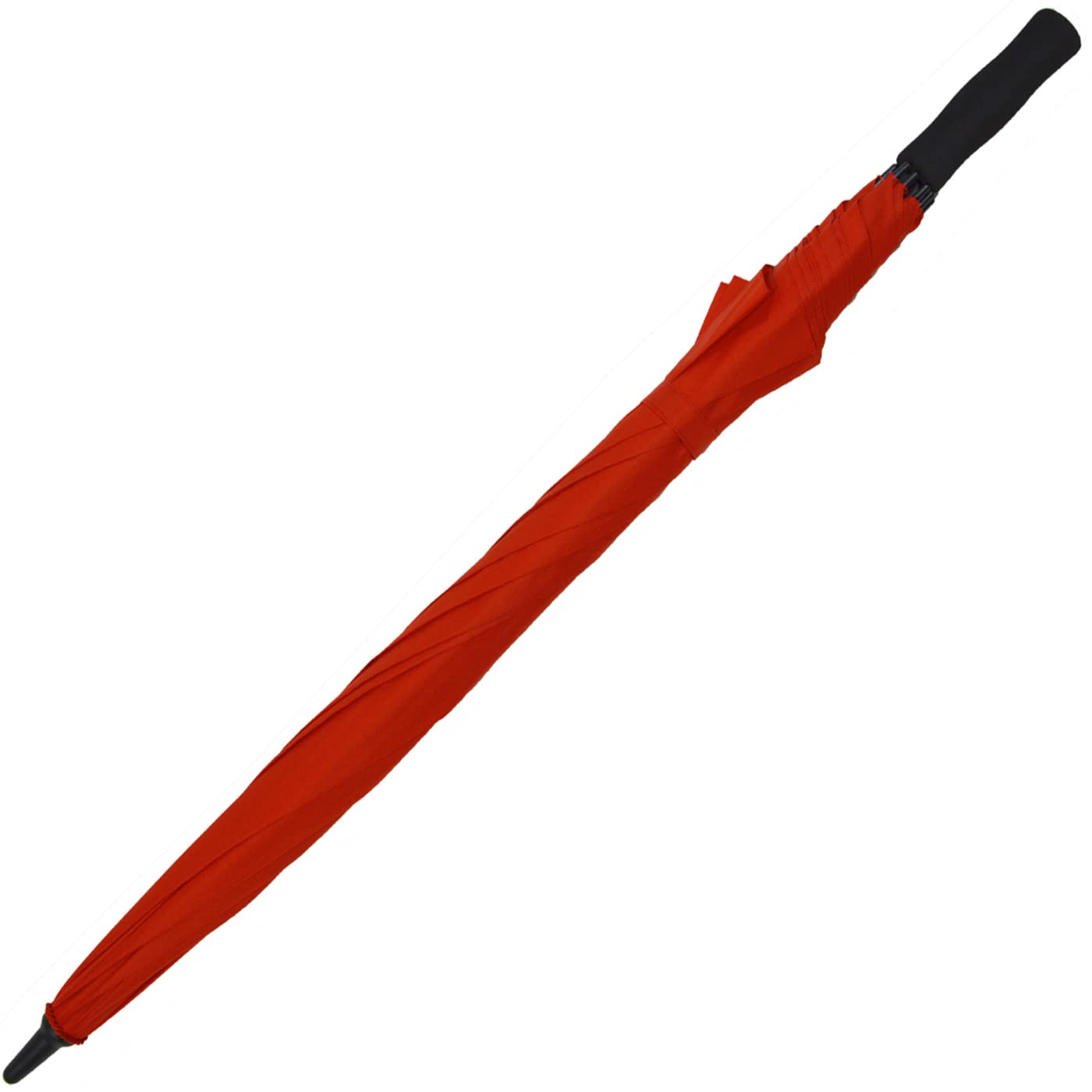 iX-brella Full-Fiber XXL - Paraguas de golf (130 cm, ligero, resistente a las tormentas con mango suave), rojo oscuro, 130 cm