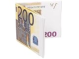 Material: Canvas Alsino Geldbörse Euroschein Dollarschein Geldbeutel Geldschein Brieftasche Portemonnaie Geschenkidee, wählen:200 Euro Schein Börse 02