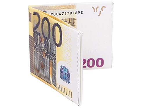 Alsino Portefeuille Porte-Monnaie en Forme de Billet Argent, Billet 200 Euro 02 Cover