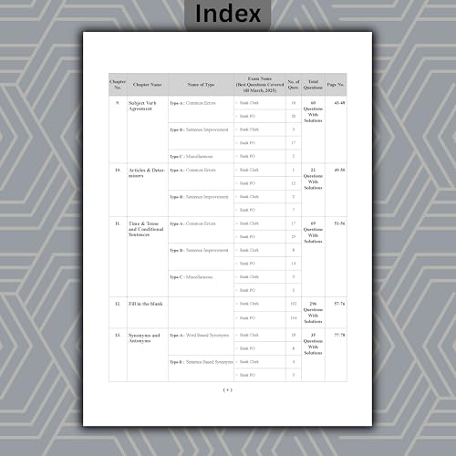Image of Examcart Bank Clerk & PO English Question Bank Book | 21 Chapters with 2600+ PYQs | Chapter, Type & Level-wise Question | For SBI, IBPS, RRB, NABARD, LIC & All Banking Exams 2026