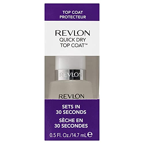 Revlon Vernis à Ongles Top Coat, Séchage Rapide, Finition Brillante
