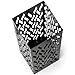 Noamus Metal Umbrella Holder, Heavy Square Canes Walking Sticks Stand Rack, Freestanding Rain Collection Umbrella Organizer, Black Umbrella Storage Bin for Entryway, Home, Office, 6.1