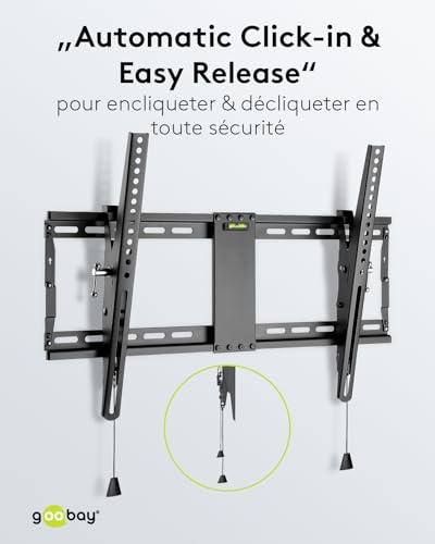 Support mural TV inclinable pour sécuriser les grands écrans et éviter les reflets - 6
