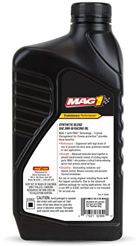 Mag 1 62888 20w-50 Aceite Sintético Mezcla SN Racing 1 Quart 6 Botellas miniatura 2