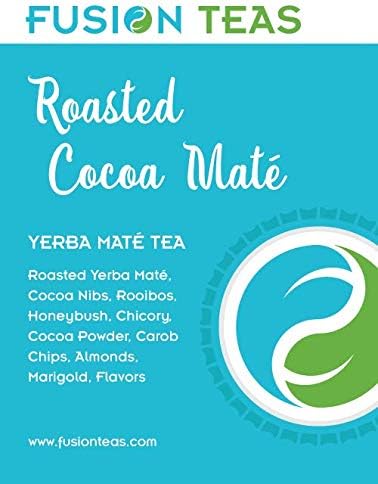 Roasted Cocoa Yerba Mate - Chocolate Tea with Carob, Chicory & Almond - Gourmet Loose Leaf Tea - 1 Pound (16 Oz.) Pouch