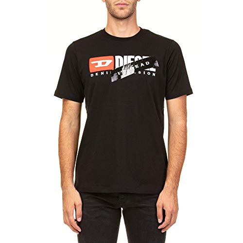 [ディーゼル] メンズ Tシャツ ビンテージロゴTシャツ 00SVFJ0CATJ M ブラック 900