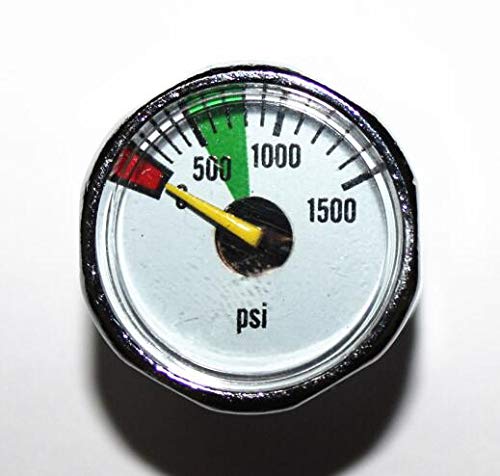 Miniatura 3 de Paintball Airsoft PCP Airgun Mini Manómetro Calibre (1500PSI 18NPT)