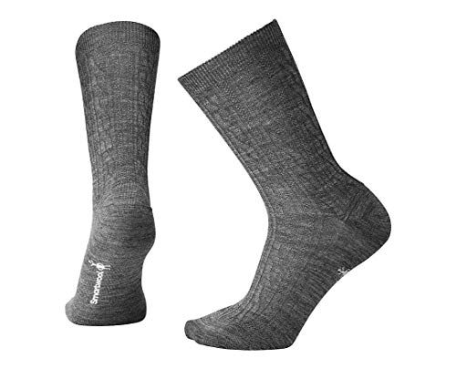 Smartwool Women's Cable II Socks,Medium Gray,Large B(M) US