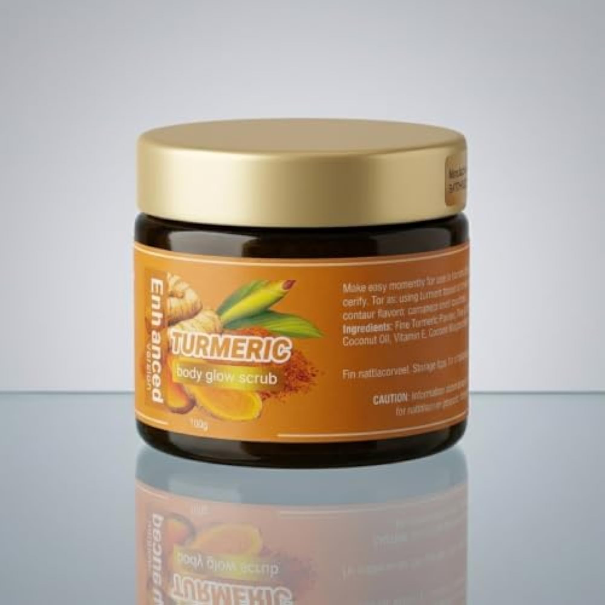 Turmeric Body Glow Scrub for Deep Exfoliation & Brightening