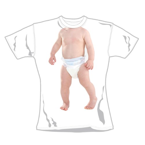 T-Shirt Femme Blanc Baby "Baby 1" (Taille S)