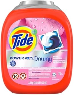 Tide Power BIG-SIZE PODS With Downy, Liquid Laundry Detergent Pacs, April Fresh (3.5Kg 79 Pacs)