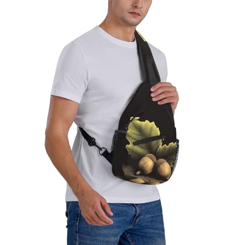 Morrales urbanas tipo sling negro para adultos miniatura 7