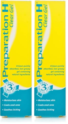 Image of Preparation H 3 Way Action Clear Gel for Sore Skin, 50g (Pack of 2)
