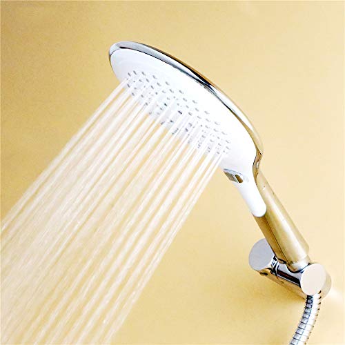 Pommeau de douche à main réglable contre le manque de pression dans la salle de bain en chrome - 4