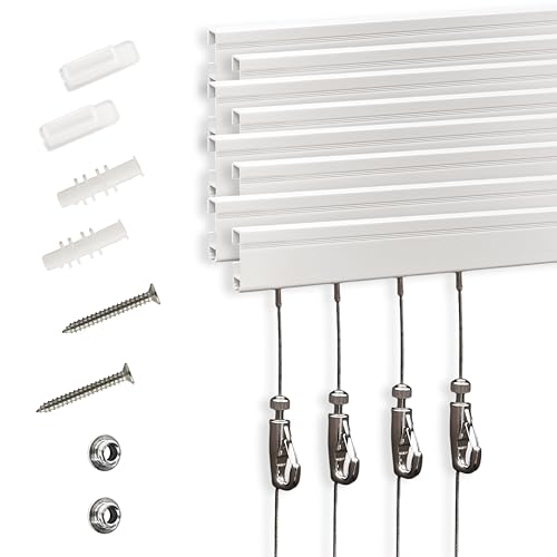 8-Pack Picture Rail Hanging System Kit
