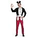 Produktbild Disguise Disney Mickey Mouse Deluxe Herren Erwachsenenkostüm, Rot/Schwarz/Weiß, Größe XL / 42-46