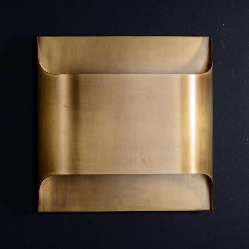 Image of Luther Double Lights Wall Sconce, Antique Brass Finish Wall Lamp, Decorate Brass Wall Lighting for Bedroom, Living Room or Hotel