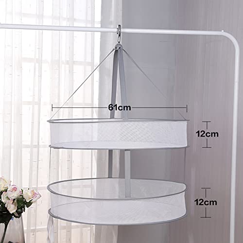 Miniatura 2 de Kanyka Secador De Malla Plegable Red De Rejilla De Secado De Plantas Estante De Secado De Hierbas Estante De Secado De Suéter Red De Secado Colgante Para Ropa Interior, Calcetines, Juguete De Hierbas