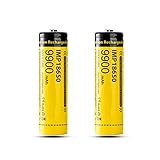 VICTAGEN 3.7V 1￵8￵6￵5￵0 Rechargeable Batteries,9￵9￵0￵0￵m￵a￵h 1￵8￵6￵5￵0 for Headlights,Doorbells,flashlights,Garden Lights,Wall Lights,Toy