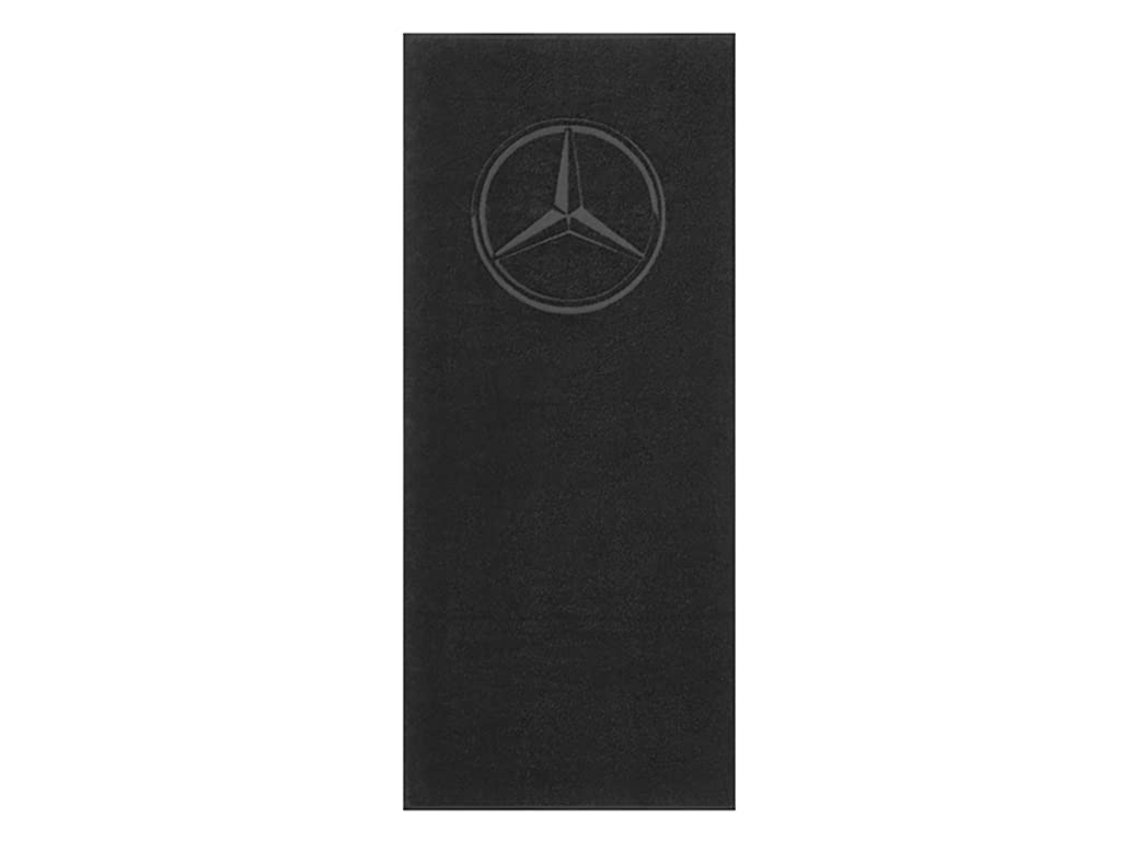 Mercedes-Benz, Serviette 100 % coton, 80 x 180 cm, étoile tissée, produit officiel