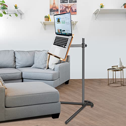 Laptop Stand For Couch, Wishacc Height Adjustable Laptop Tray Tablet Book Stand For Reading In Bed, Compatible With Ipad Pro 12.9 Inch, Surface Laptop, Ipad Air, Ipad Mini,Macbook Pro/Air #TOP6