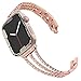 Surace Compatible for Apple Watch Bands 38mm Women Bracelet Replacement for Apple Watch Band 40mm Series 4 Compatible with Apple Watch Series 5 Band, Rose Gold