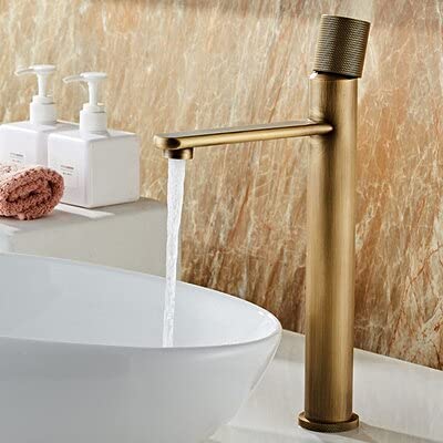 Robinet de lavabo mélangeur eau chaude froide laiton nostalgie mitigeur salle de bain Tall B