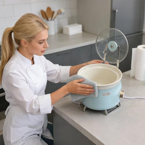 Portatapa para Olla de Cocción Lenta - Gadgets De Cocina Acero Inoxidable - Organizador de de Ollas de Cocina - Para Mujeres, Amantes De La, Profesionales Ocupados, Preparación De Comidas - imagen 2