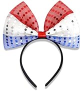 Damen Haarreif Mit Perlen & Strass – Rot-weiß-blau, Patriotisch Für 4. Juli, Sommer & Strand