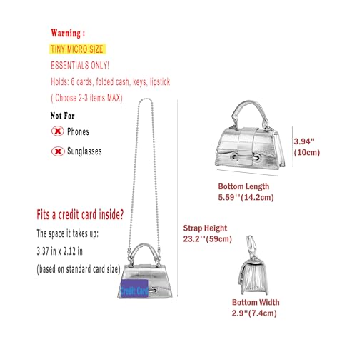 Ayliss Micro Mini Crossbody Handbag Women's Purse Clutch Cute Mini Trendy Bag Top Handle PU Leather Shoulder Bag2