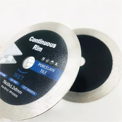 Disque de coupe diamanté 76 mm pour une découpe nette et sans éclat de la pierre
