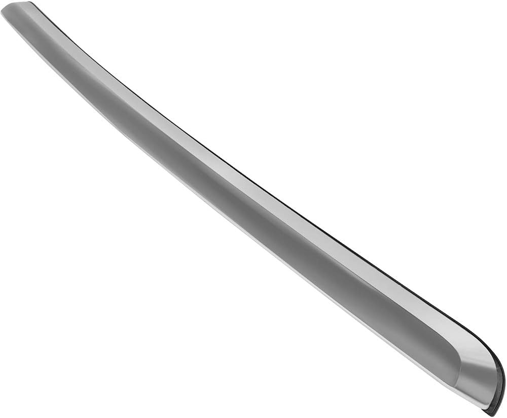 Soilver Front Hood Edge Grille Molding Trim Chrome fit for 2009-2013 for GMC Sierra 1500 Hybrid, Silvery-white