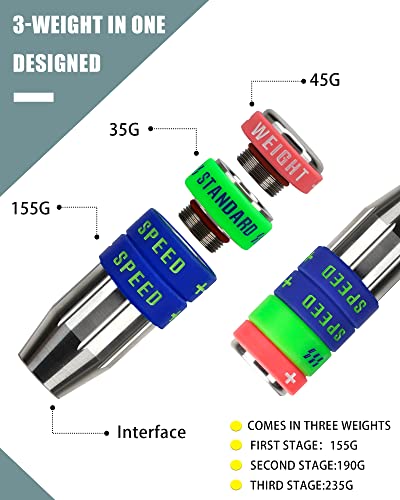 Big Crazy Golf Swing Speed Trainer Adjustable, Golf Training Equipment Three Weight Configuration Options, Golf Tempo Training Aids Connect Your Golf Clubs For Callaway #TOP3
