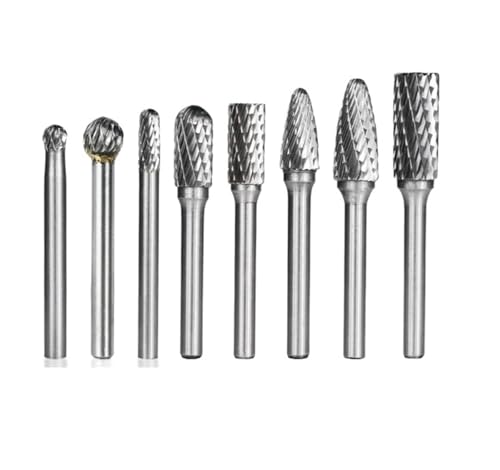 Brocas para clavos lima cortadora vástago 6 mm juego de fresas para fresado de metal duro
