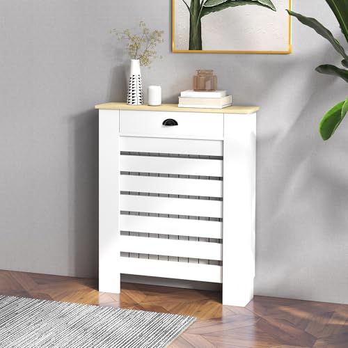 HOMCOM Cubre Radiadores con Cajón, Cubreradiador de...