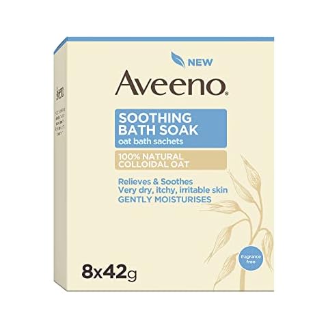 Aveeno, Beruhigendes Bad einweichen, lindert sehr trockene, juckende reizbare Haut Cover