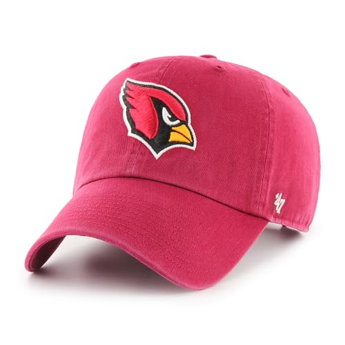 NFL Arizona Cardinals Clean Up Adjustable Hat, Dark Red, One Size Fits All Fits All