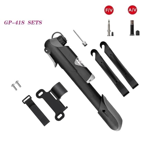 Pompe portable pour vélo route et VTT avec gonfleur double valve - 3