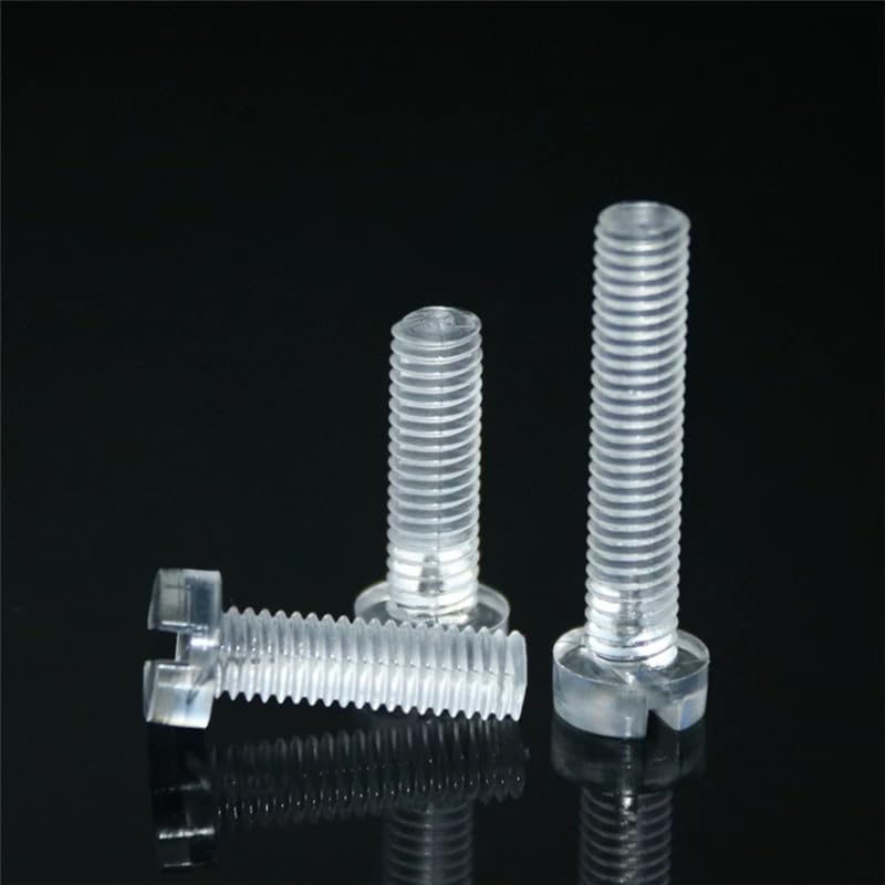 PC Acrylic Plastic Slotted Cheese Head Screws M3 M4 M5 M6 (500,M5 x 8mm)