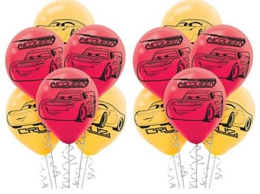 One Stop KIT00981 12 X Disney Cars 3 Latex Balloons 12 Count Birthday Party Supplies cover