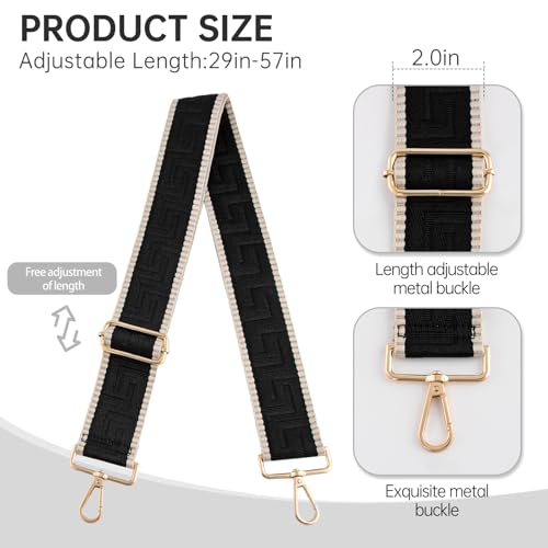 Image of Dksongr Purse Straps Replacement Crossbody Wide Bag Strap for Purses Adjustable shoulder Straps for Women bags