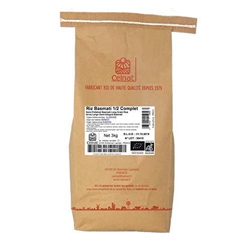 Celnat - Riz basmati demi complet bio 3kg - unité
