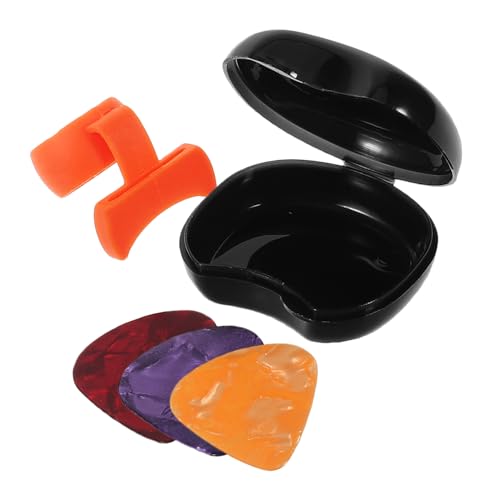 TOYANDONA Guitar Glove Adjustable Guitar Pick Ergonomic Brass Pick Grips Non-slip for Beginners and Players