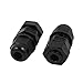 uxcell Black M8 Water Resistance Cable Gland Fixing Connector Joints Fastener 10 PCS