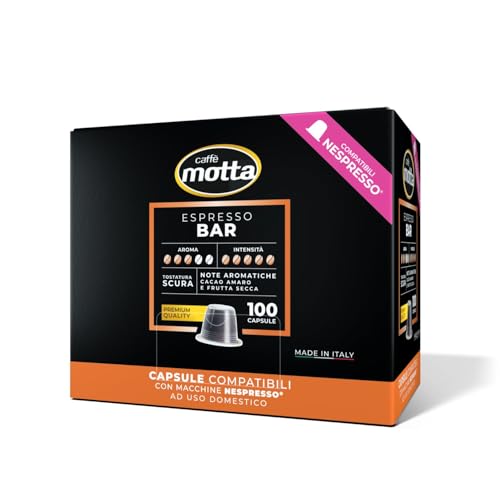 Caffè Motta Espresso Bar 100 capsule - Compatibili con le Macchine ad uso domestico Nespresso®