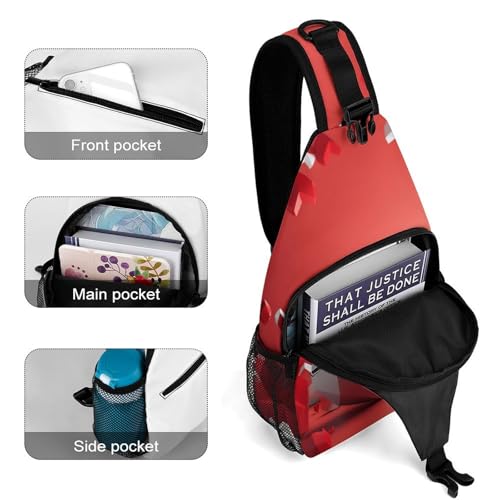 Mochila deportiva tipo sling para senderismo y uso casual miniatura 4