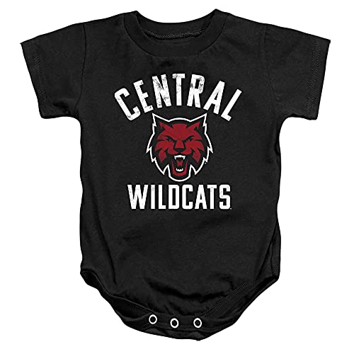 Central Washington University Official Wildcats Logo Unisex Infant Snap Suit for Baby,Black, 12 Months