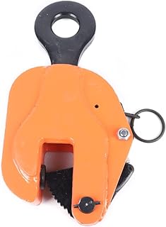 3T Vertical Plate Clamp 6600Lbs Plate Lifting Clamp with Lock Type Hook and Chain, Heavy Duty Industrial Lifting Clamp Plate Handling Lifting Equipment for Lifting and Transporting